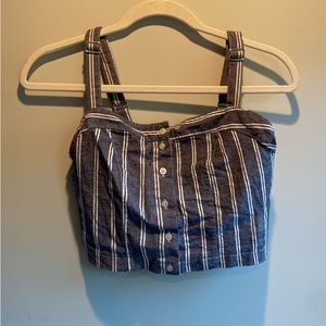 Brandy Melville denim crop top